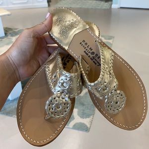 Platinum / Platinum Palm Beach Sandals. BRAND NEW!
